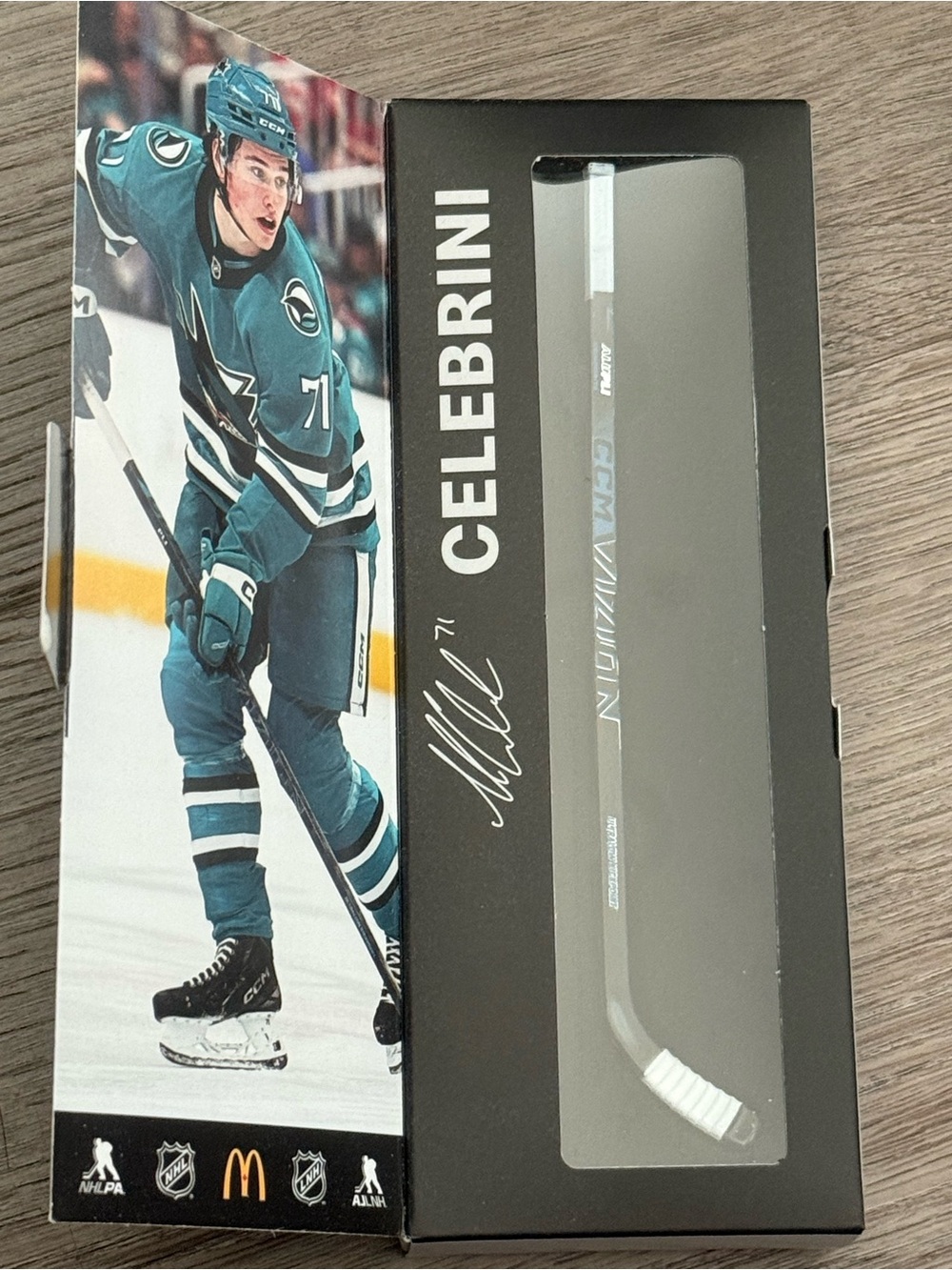 Macklin Celebrini - Mcdonalds Hockey Stick Collectible